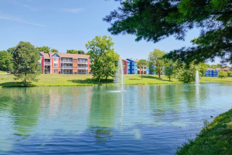 Catch and release pond at our gorgeous apartments in Blue Ash.